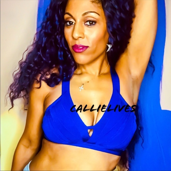 Callie Lives Tops - SOLD OUT Callie Blue: Tight Wow Couture Bandage Bra Top Medium